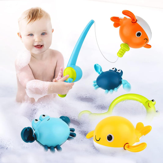 Magnetic Fishing Game Bath Toy - Interactive Bath Time Fun for Babies