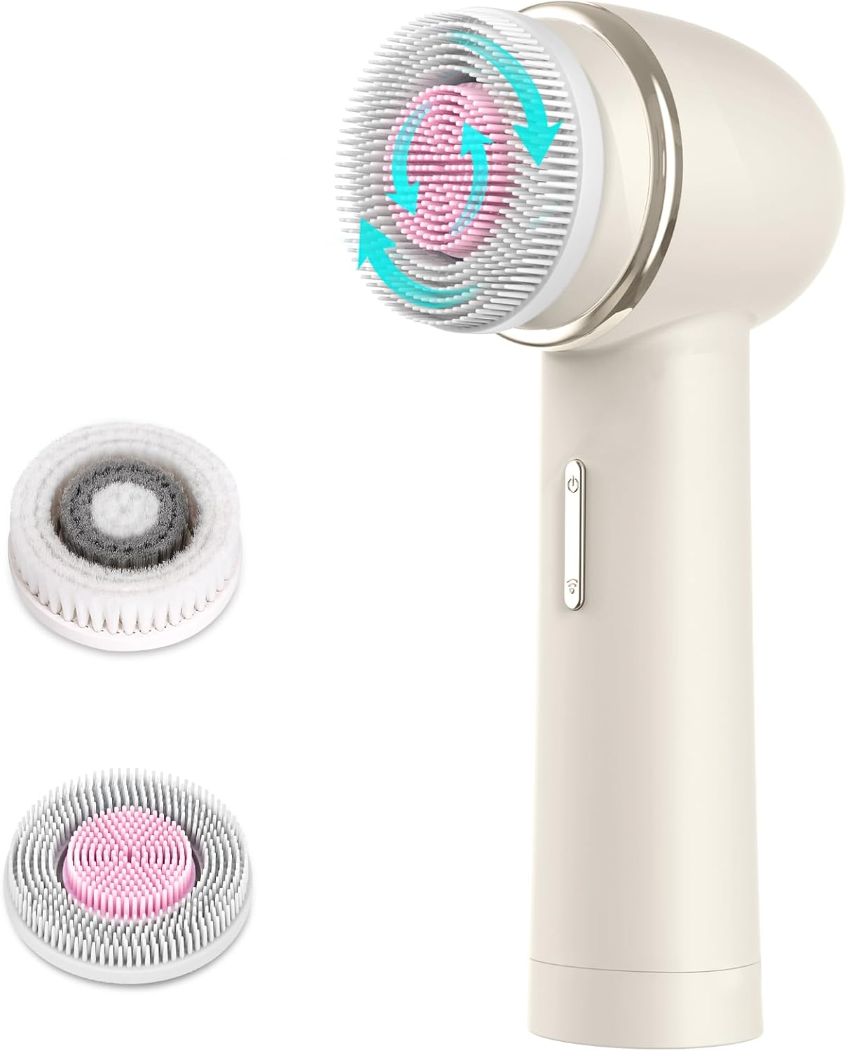 MYCARBON Facial Cleansing Brush - IPX7 Waterproof Electric Face Brush Device for Deep Cleaning and Skin Tightening