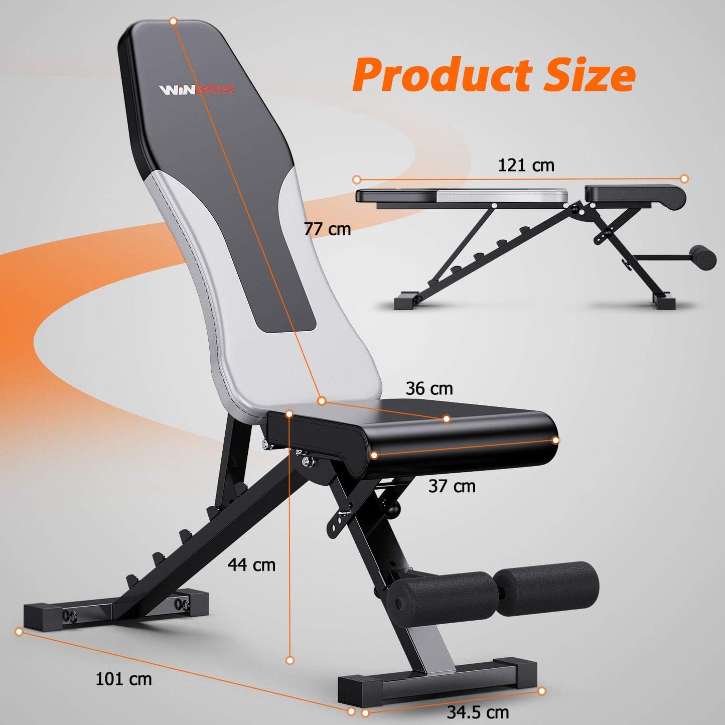 WINNOW Adjustable Weight Bench: Your Versatile Home Gym Solution