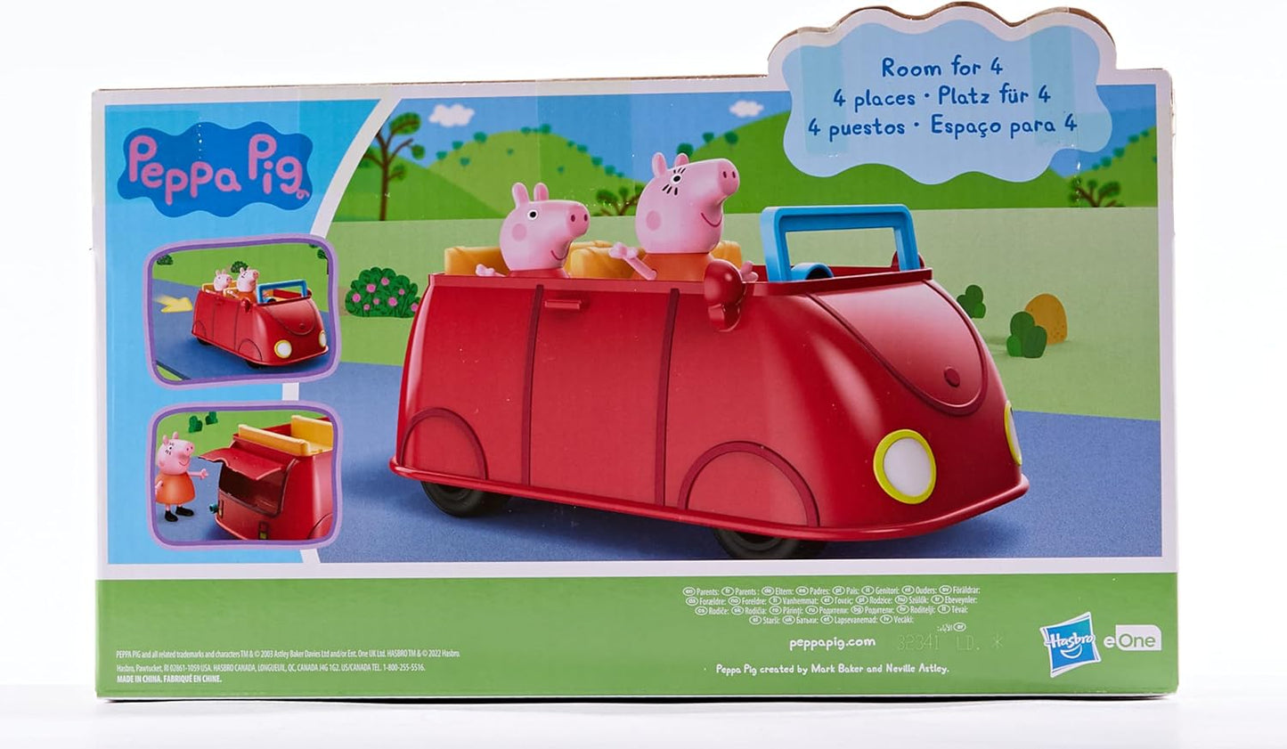 Peppa Pig Peppa’s Family Red Car Preschool Toy with Speech and Sound Effects, for Ages 3 and Up