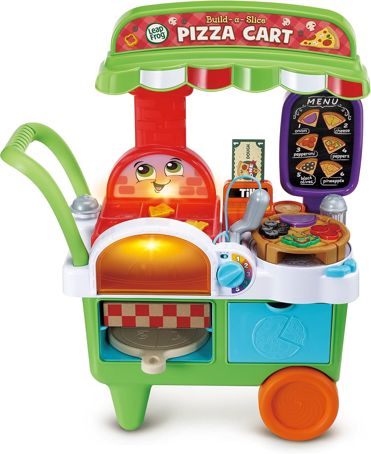 Leapfrog Build a Slice Pizza Cart, Interactive Pretend Play Set for Ages 3-5